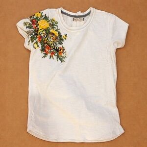 Free People Floral Short-Sleeve Tee